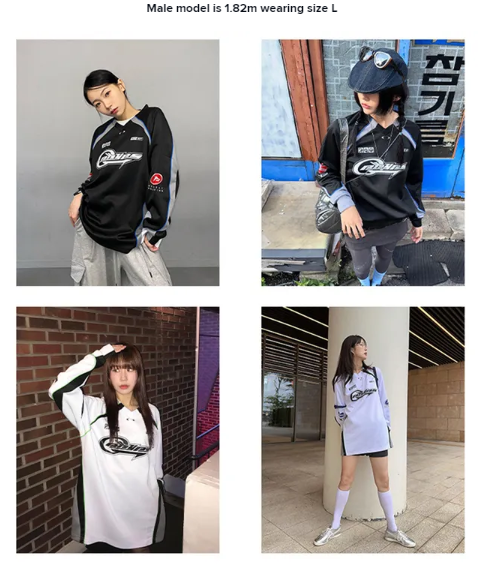 【預購】K031453 PHYPS 網眼摩托車長袖上衣