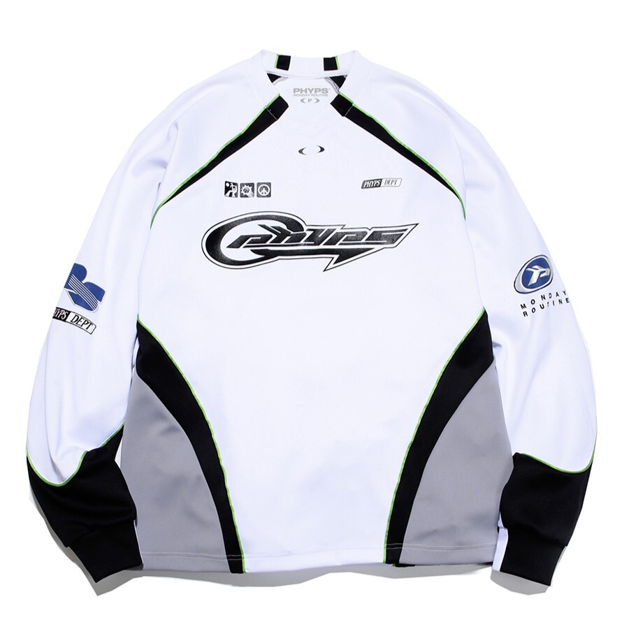 【預購】K031453 PHYPS 網眼摩托車長袖上衣