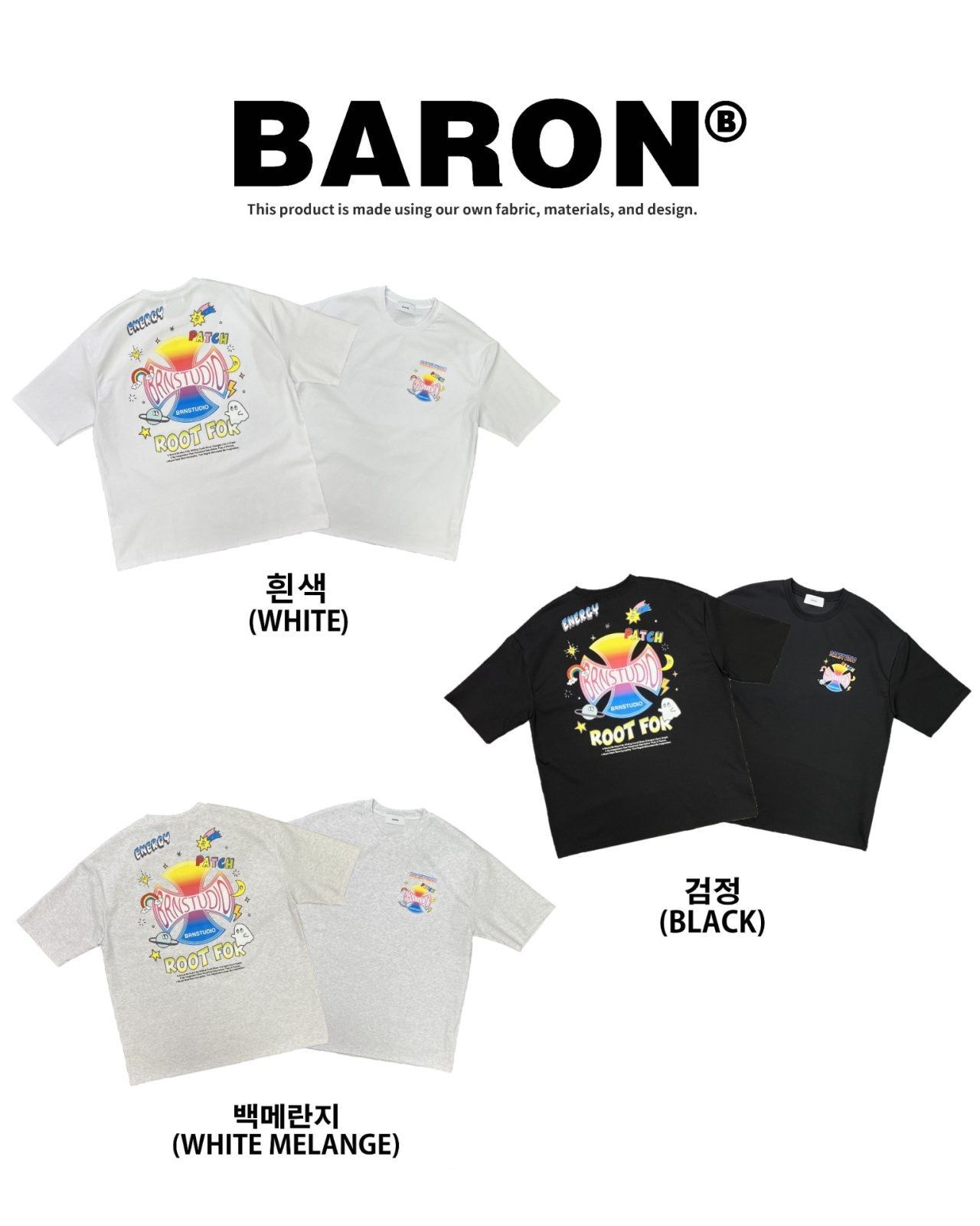 英文字圖案短袖Tee BARON-227T