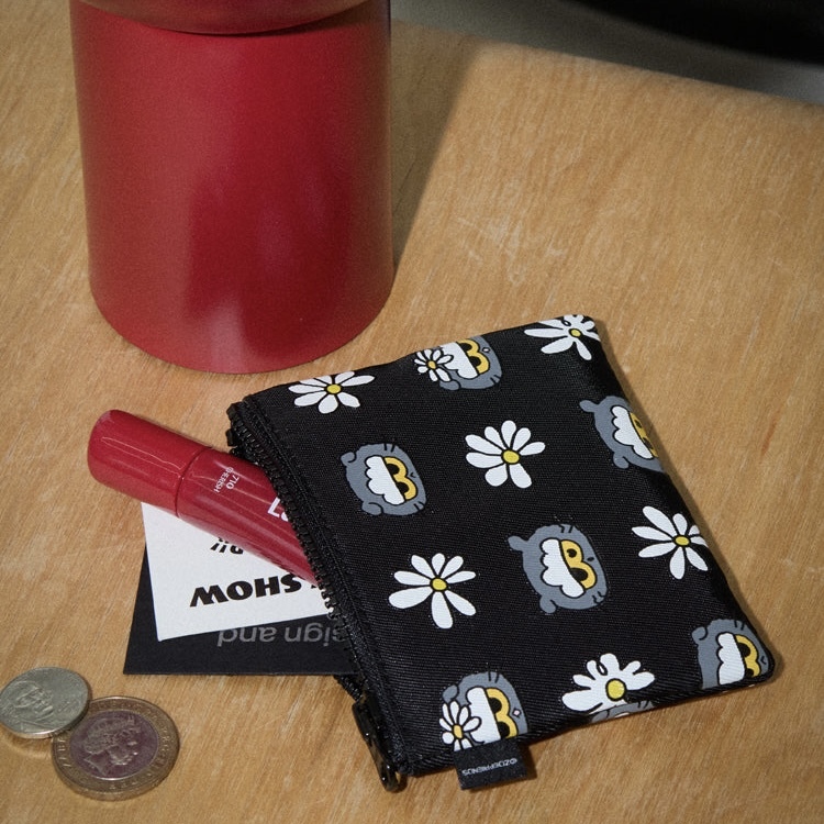 ZO&FRIENDS 滿版 方形收納包 小雛菊 ZOA G-DRAGON 權志龍 灰貓咪