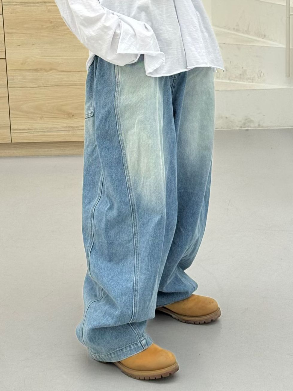 洗水鬆身牛仔褲 FARMERS-126P