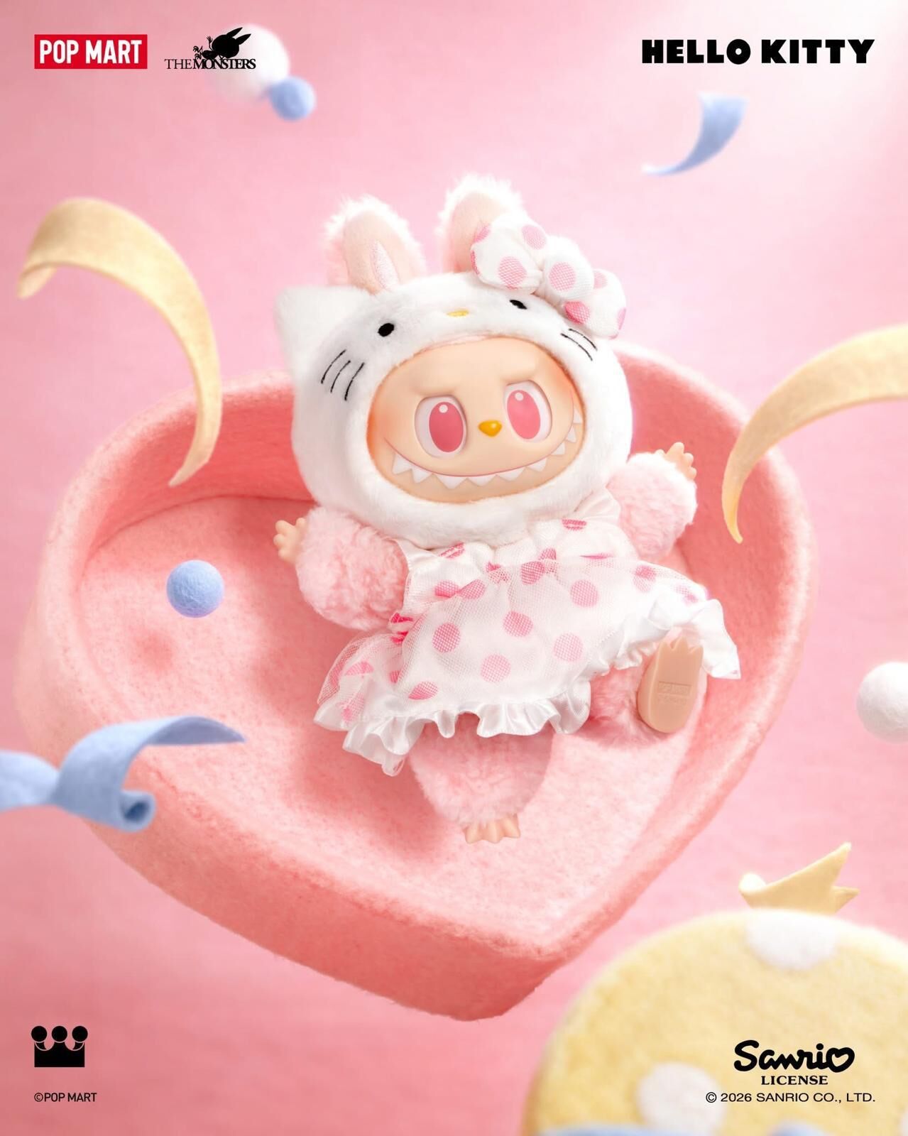 LABUBU x Sanrio 聯名搪膠毛绒公仔