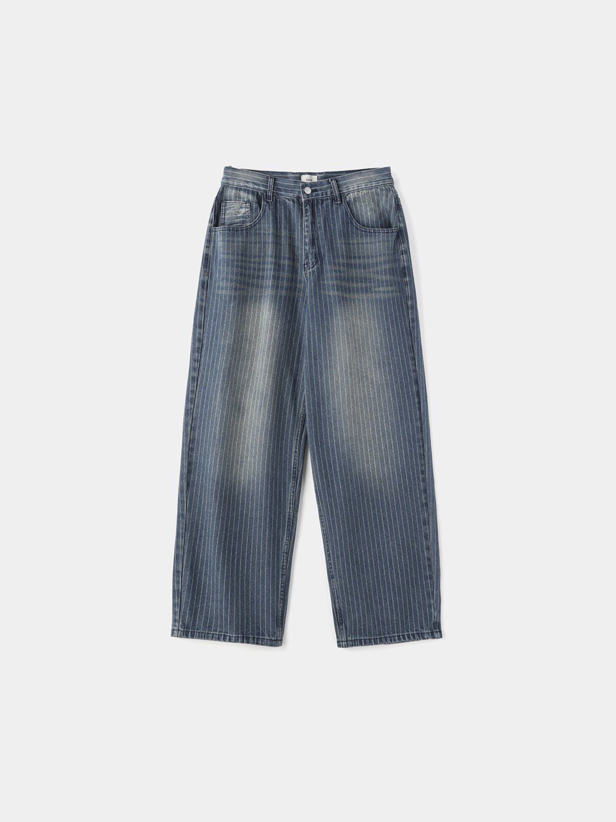 直紋鬆身牛仔褲 OWN-127P