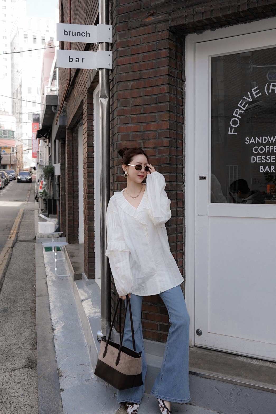 #AF17長腿喇叭牛仔褲