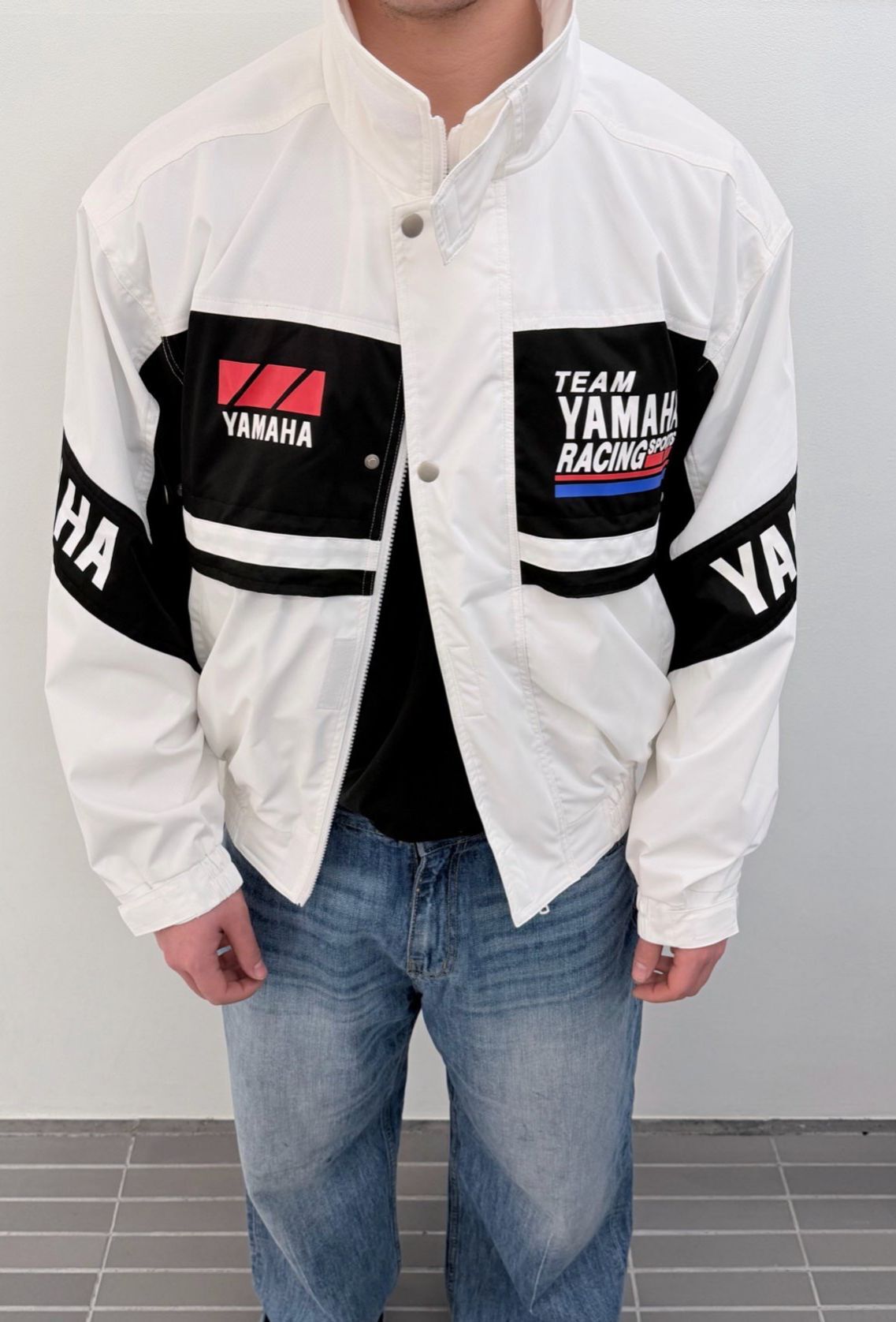 英文字拉鍊外套 WD-206JK