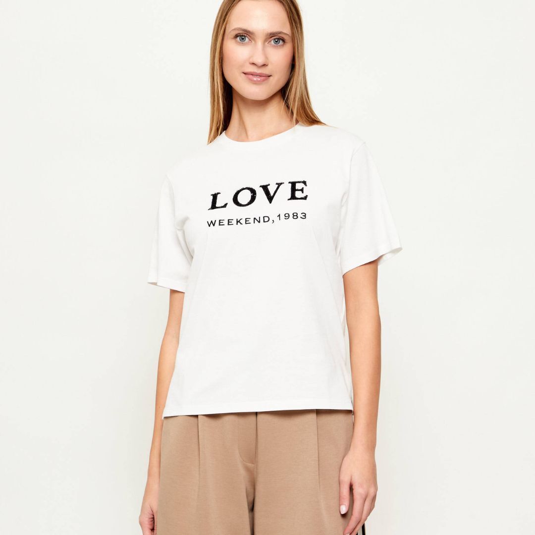 1FF0101-601 [MAX MARA WEEKEND] T-shirt Wkdagile White (SS26) #2615971061600 WKDAGILE-001 (C-EU-E)
