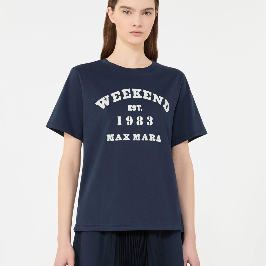 1FF0101-600 [MAX MARA WEEKEND] T-shirt Wkdtenue Blue (SS26) #2615971051600 WKDTENUE-007 (C-EU-E)