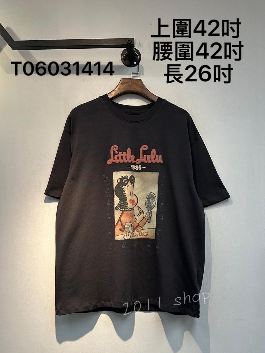 出口日本可愛小露露Tee 上圍42吋 腰圍42吋 長26吋 T06031414