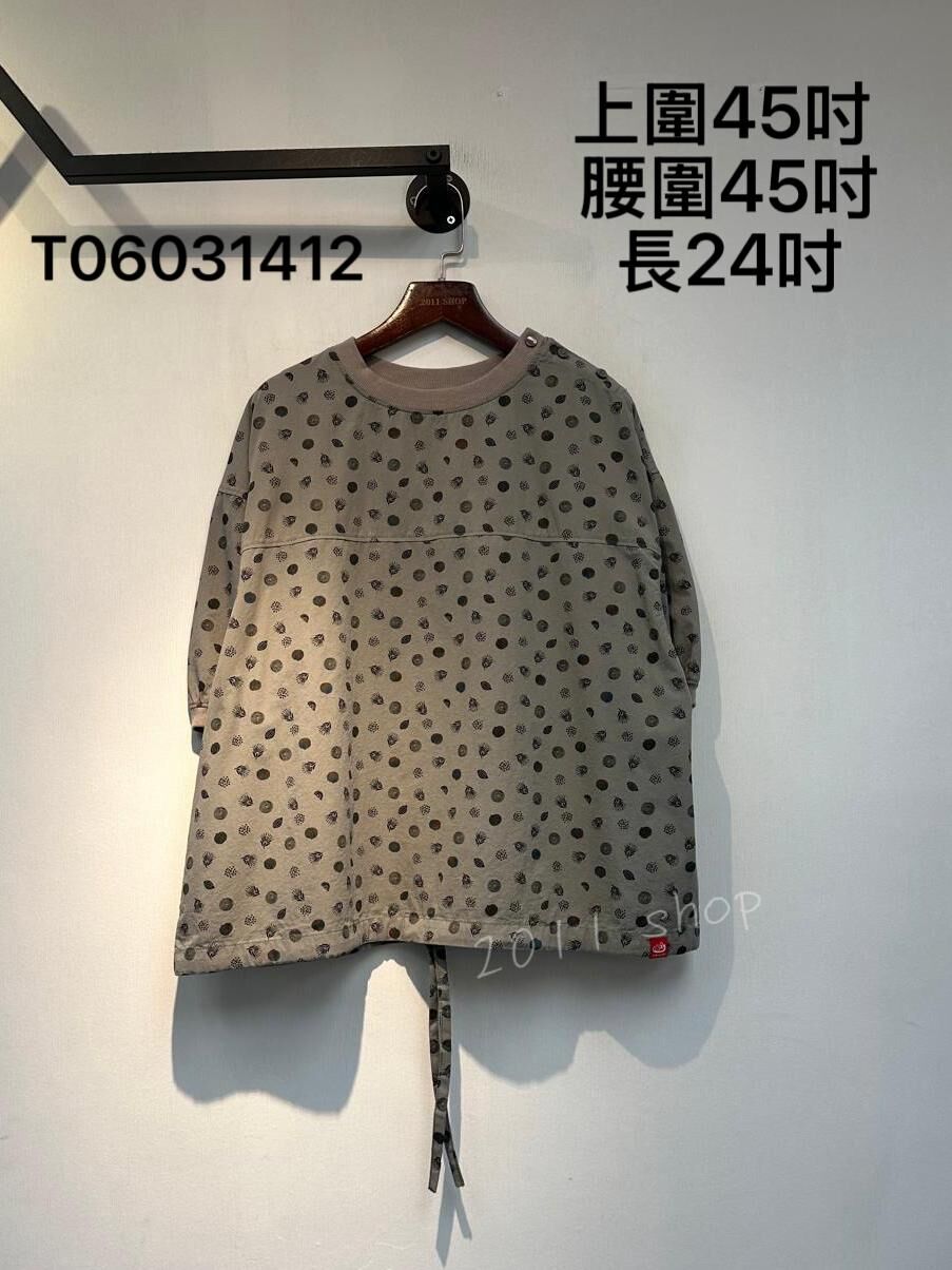 出口日本綁帶迷你小圖案TOP 上圍45吋 腰圍45吋 長24吋 T06031412