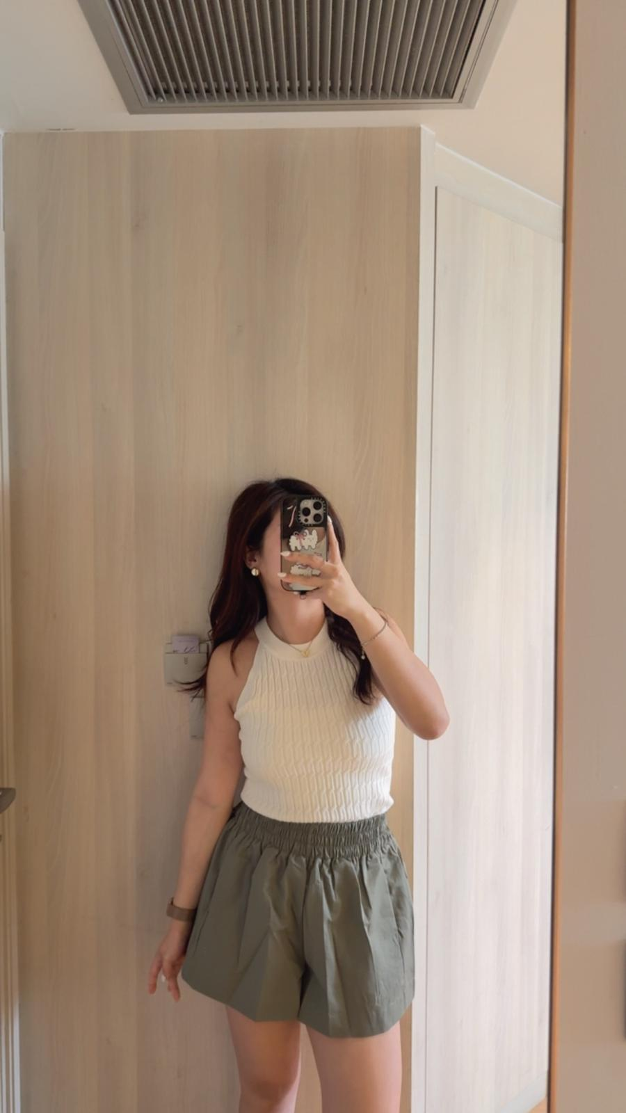 入膊麻花背心(白色)