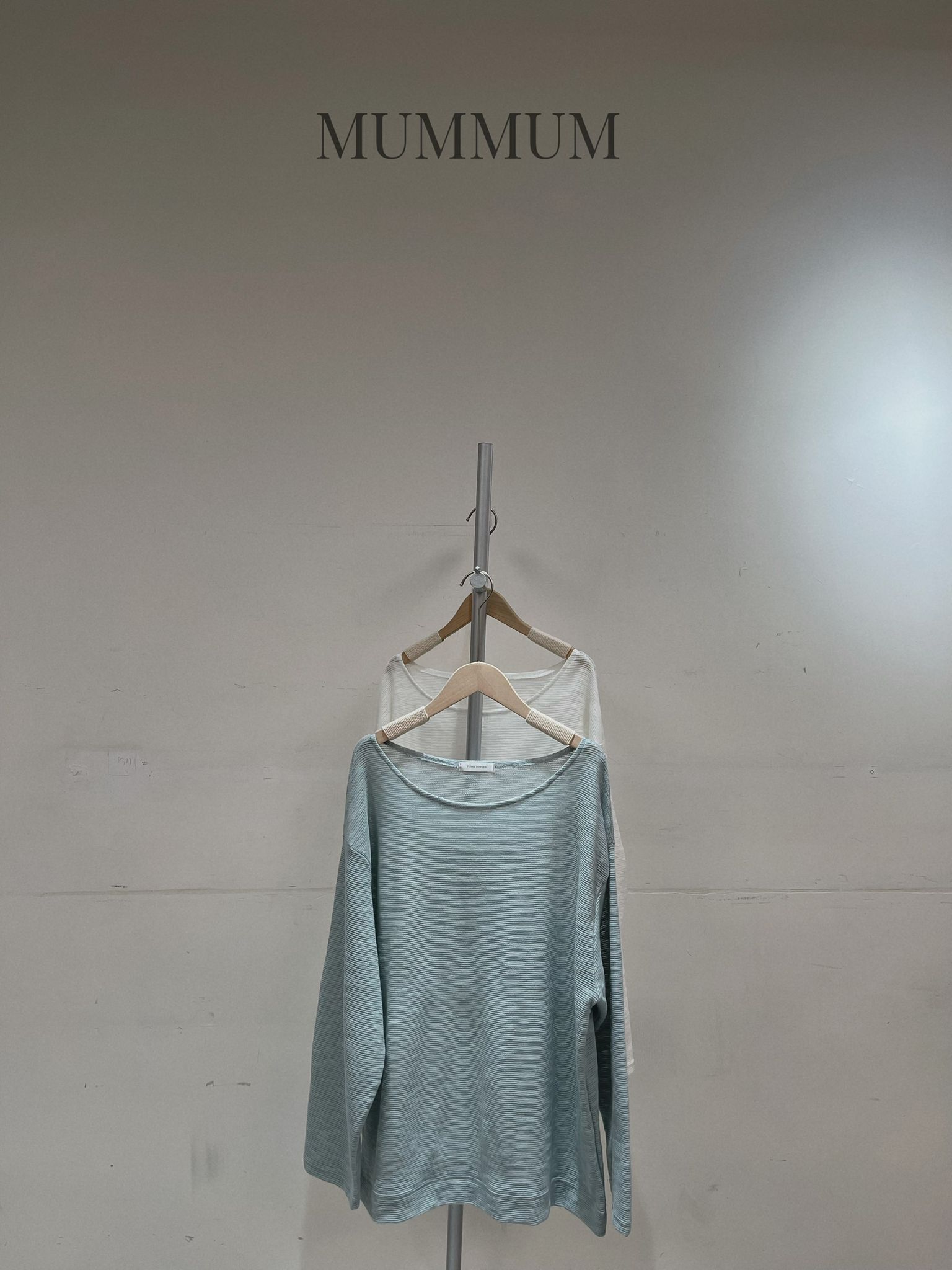 0213181a/大闊領麻網透薄長袖上衣 46/46/28