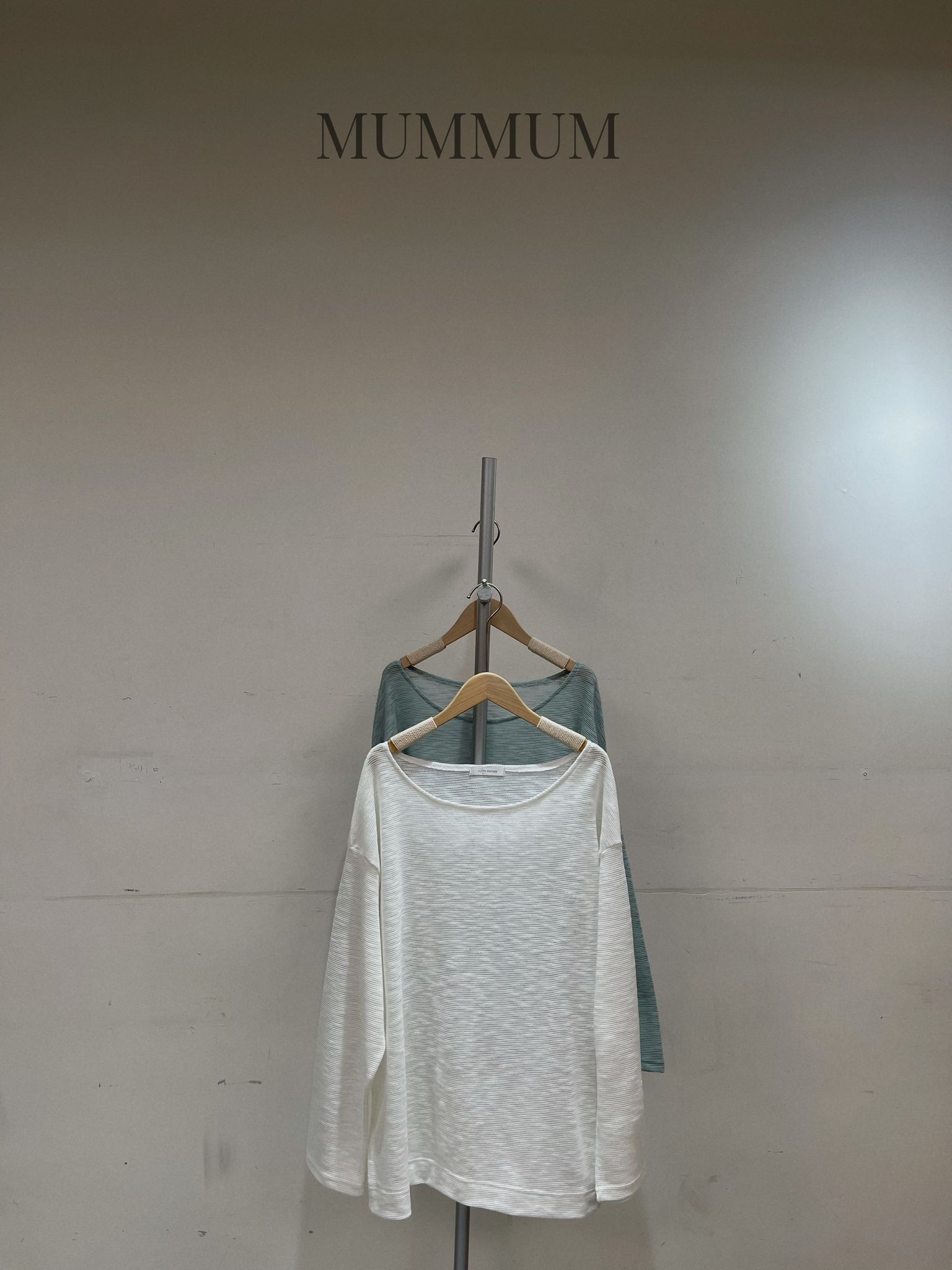 0213181a/大闊領麻網透薄長袖上衣 46/46/28