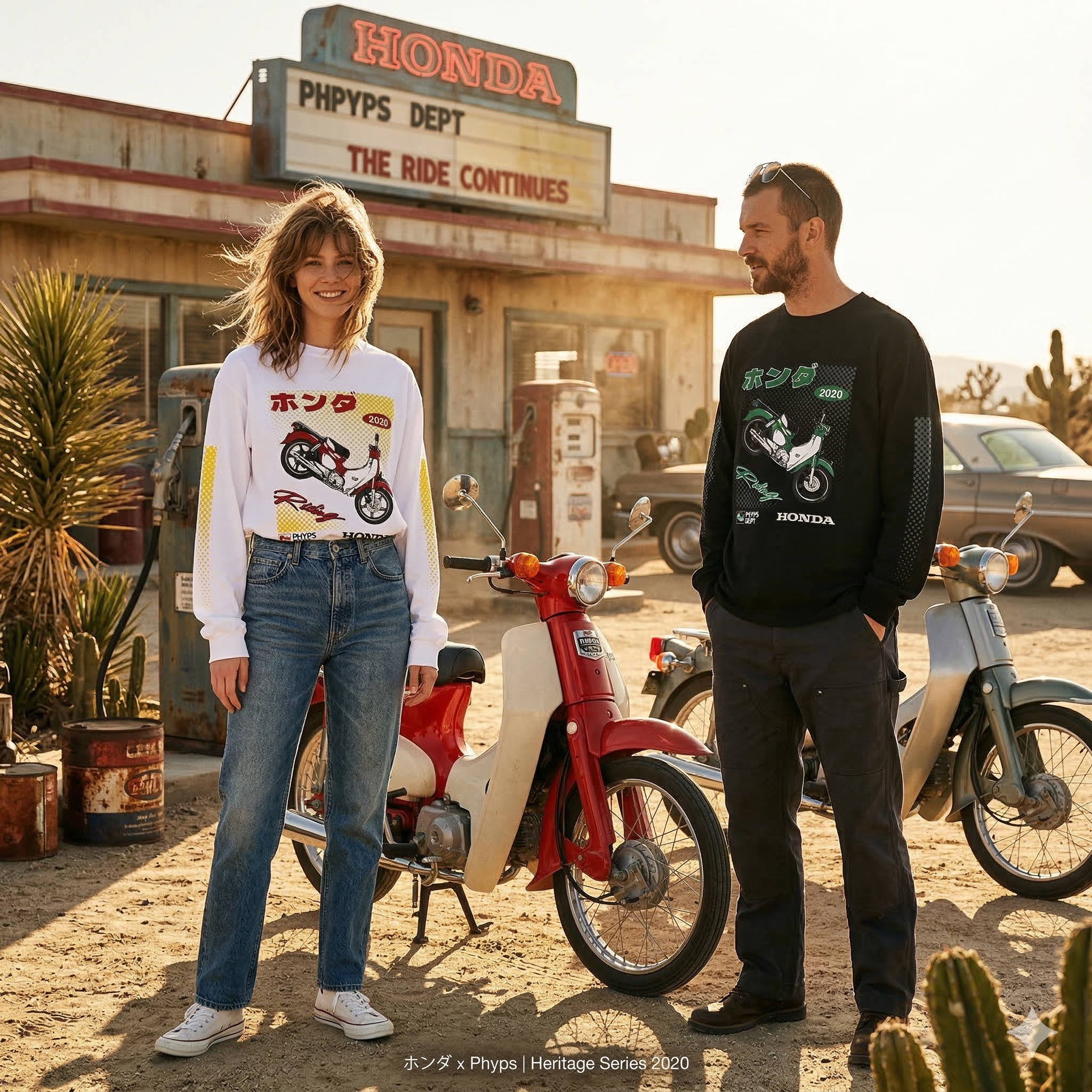 【預購】K031358 Honda 動漫版 Super Cub 長袖上衣