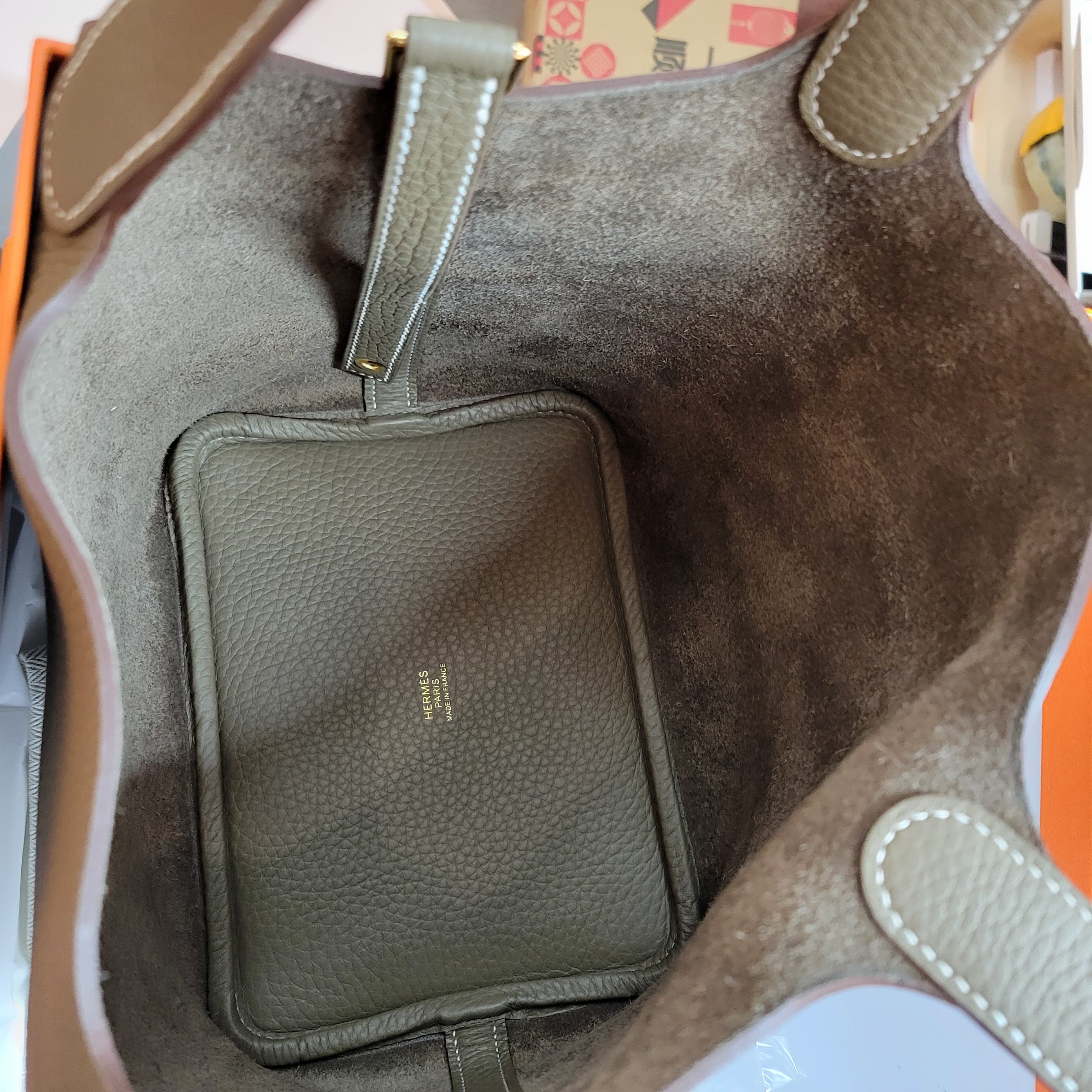 HERMES Picotin 18 Etoupe CC 大象灰金扣