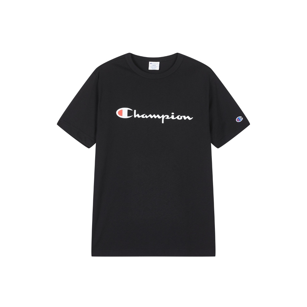 男女款- AUTHENTIC 草寫LOGO短袖棉質T恤- 黑色（U6ASSSU546M201）