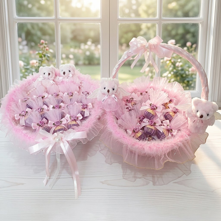 【織愛盛放】仙氣爆棚!(粉色)單顆費列羅金莎喜糖,Blooming Romance Ferrero Rocher Wedding Favors,婚禮小物,桌上禮,謝客禮,二進禮,喜糖