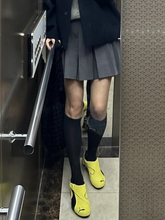 <韓國限定聯名款❤️>Puma × Musinsa Slipcat Lemon 檸檬奶油黃 男女鞋