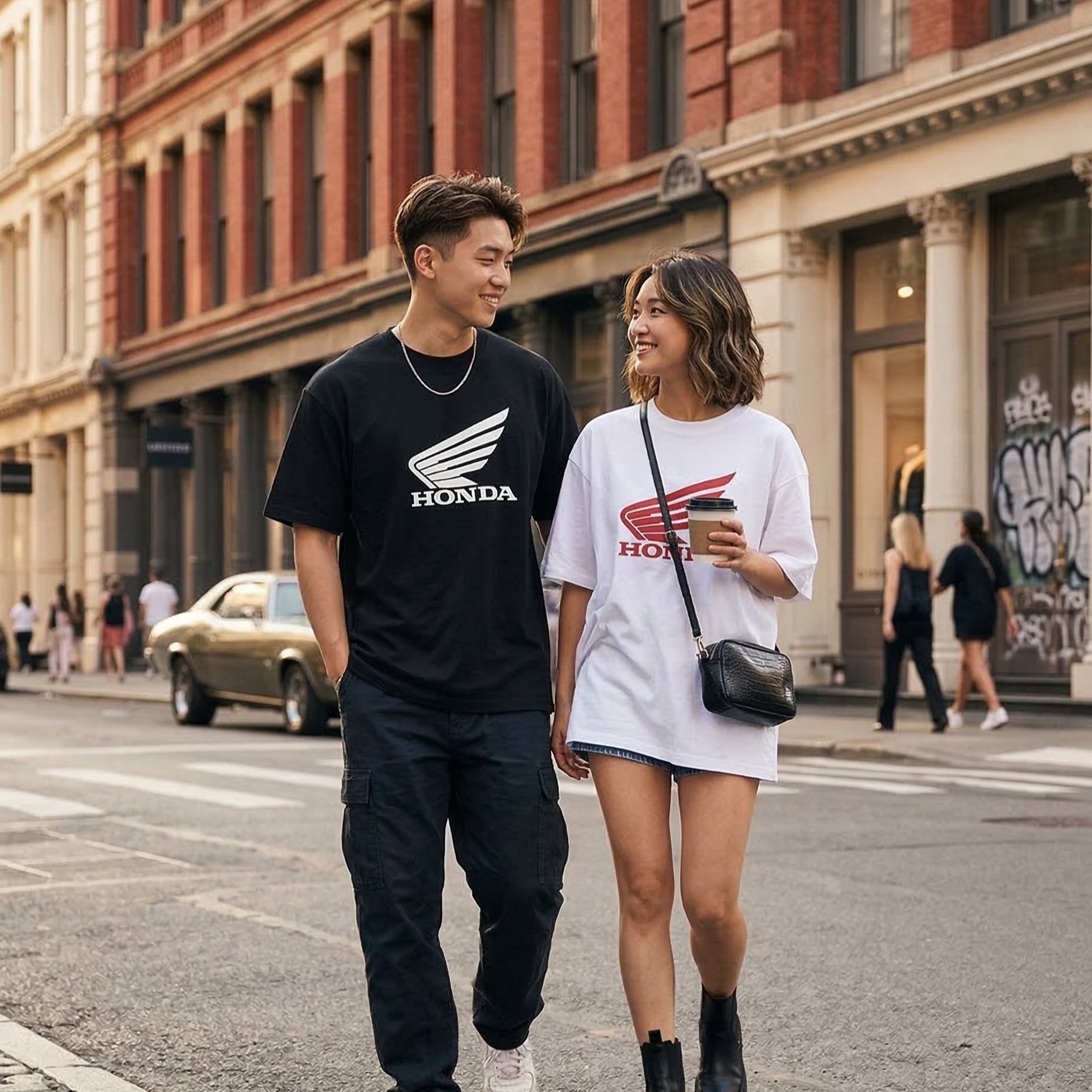 【預購】K031367  Honda  原創翅膀標誌短袖上衣