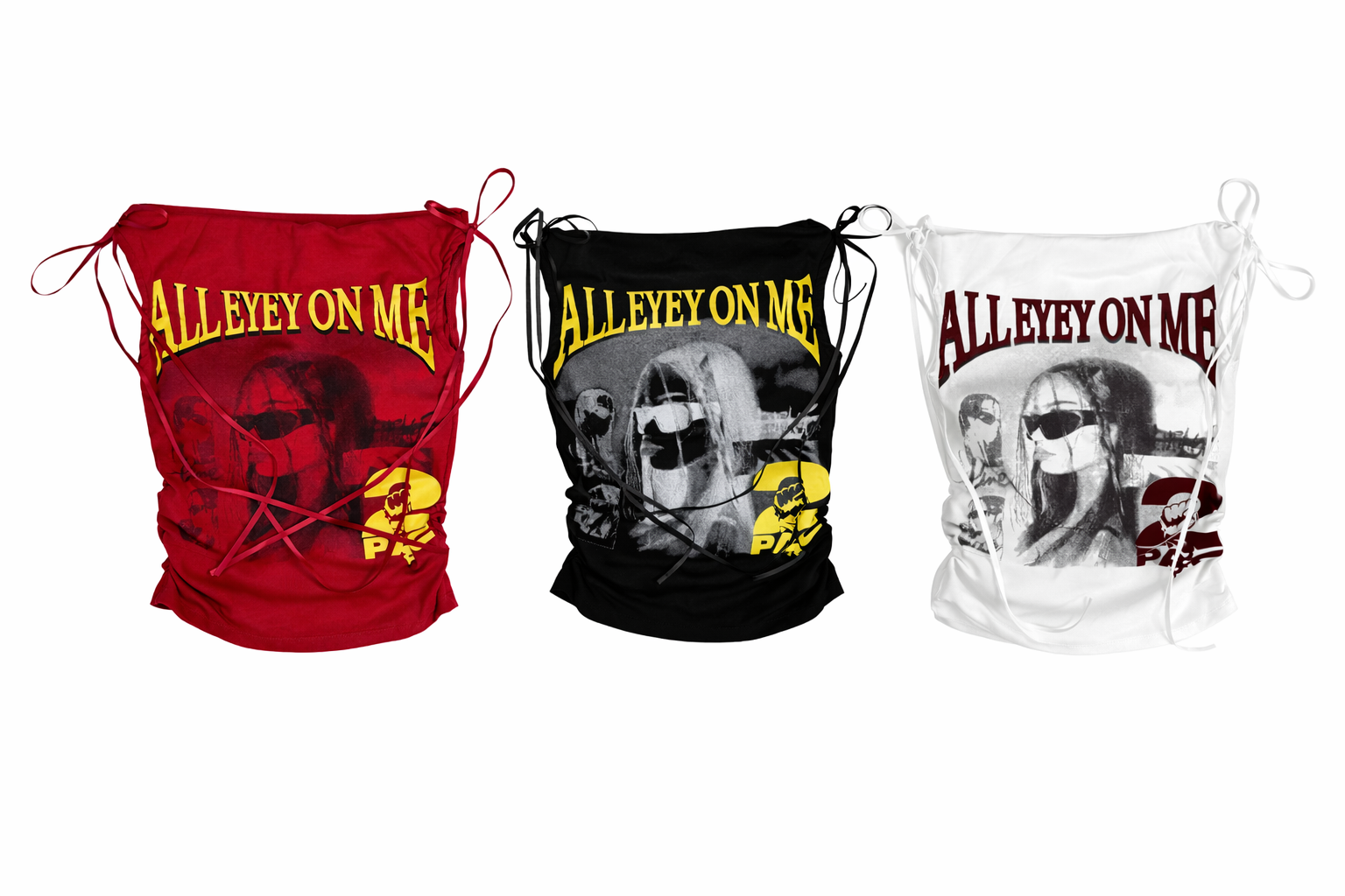 A100 現貨復古字母一字肩上衣