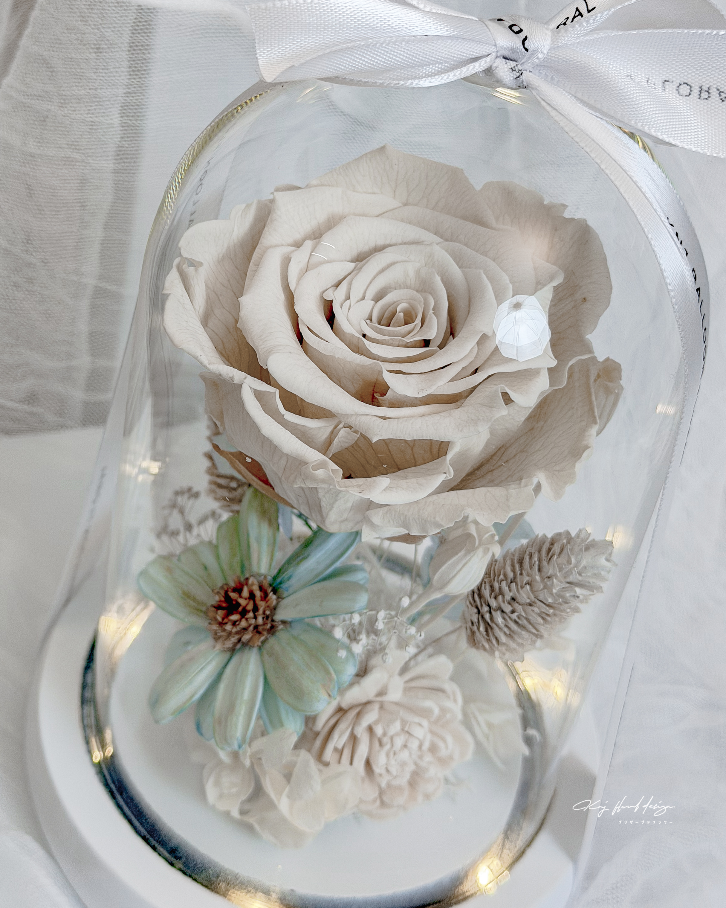 雲上舞白・永生花盅