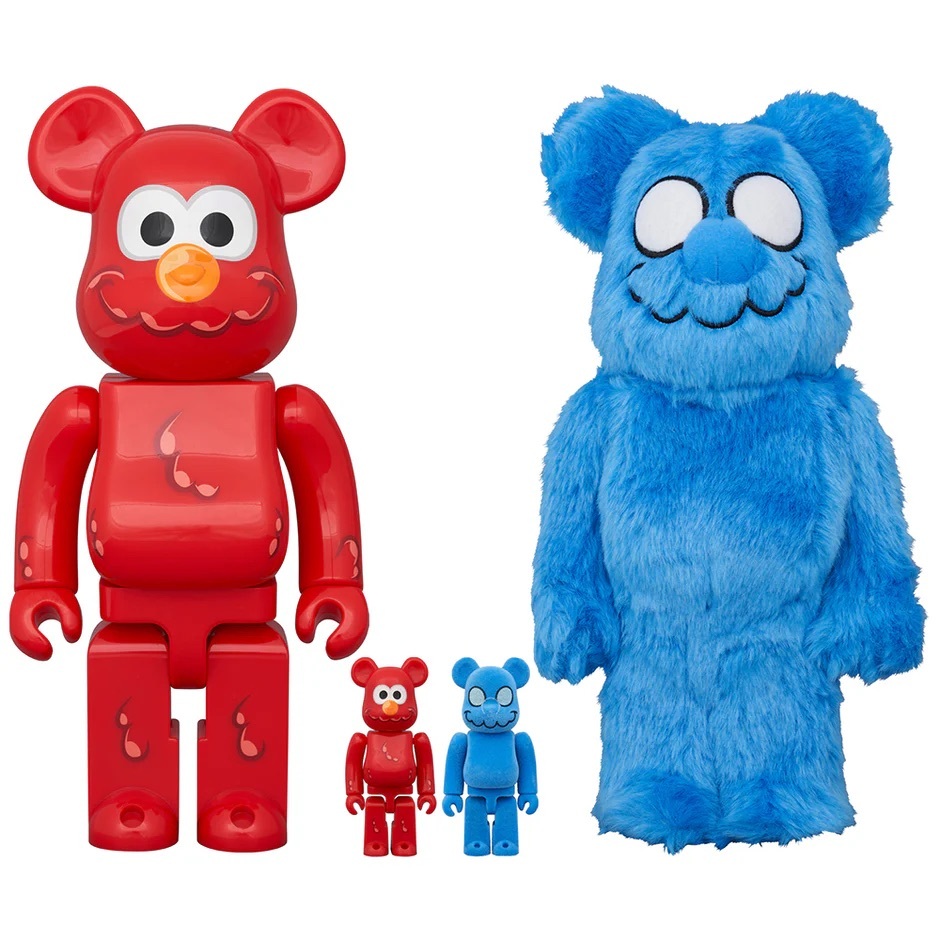 COIN PARKING DELIVERY × SESAME STREET ELMO (CPD Ver.) & 白井さん (SESAME STREET Ver.) 100％ & 400％（4体セット）BE@RBRICK