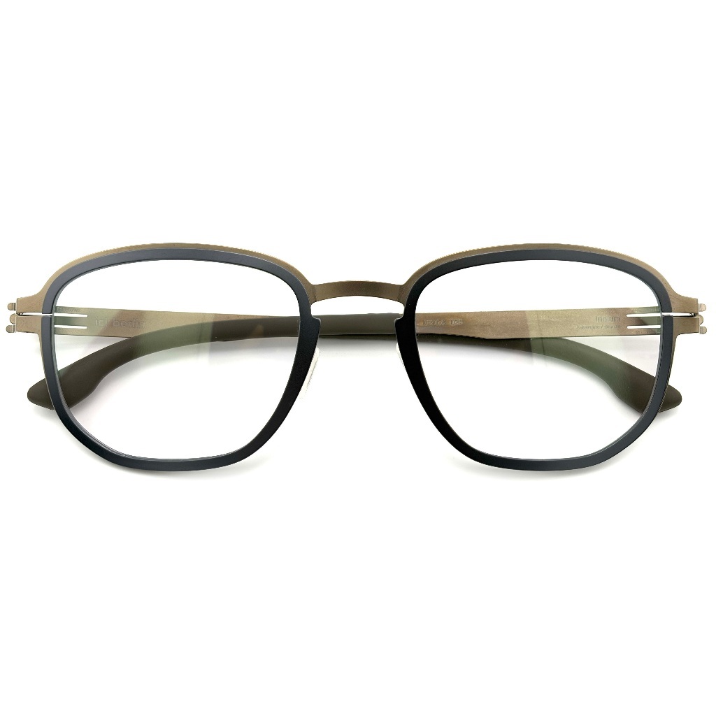 【ic! berlin】Iridium Aubergine Bronze-51mm光學眼鏡(IC5024 035)