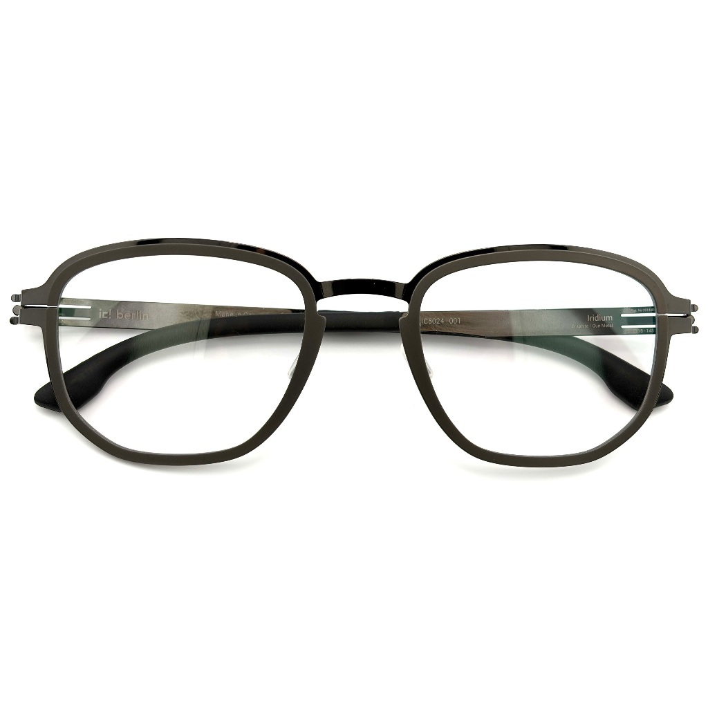 【ic! berlin】Iridium Graphite Gun Metal-51mm光學眼鏡(IC5024 001)