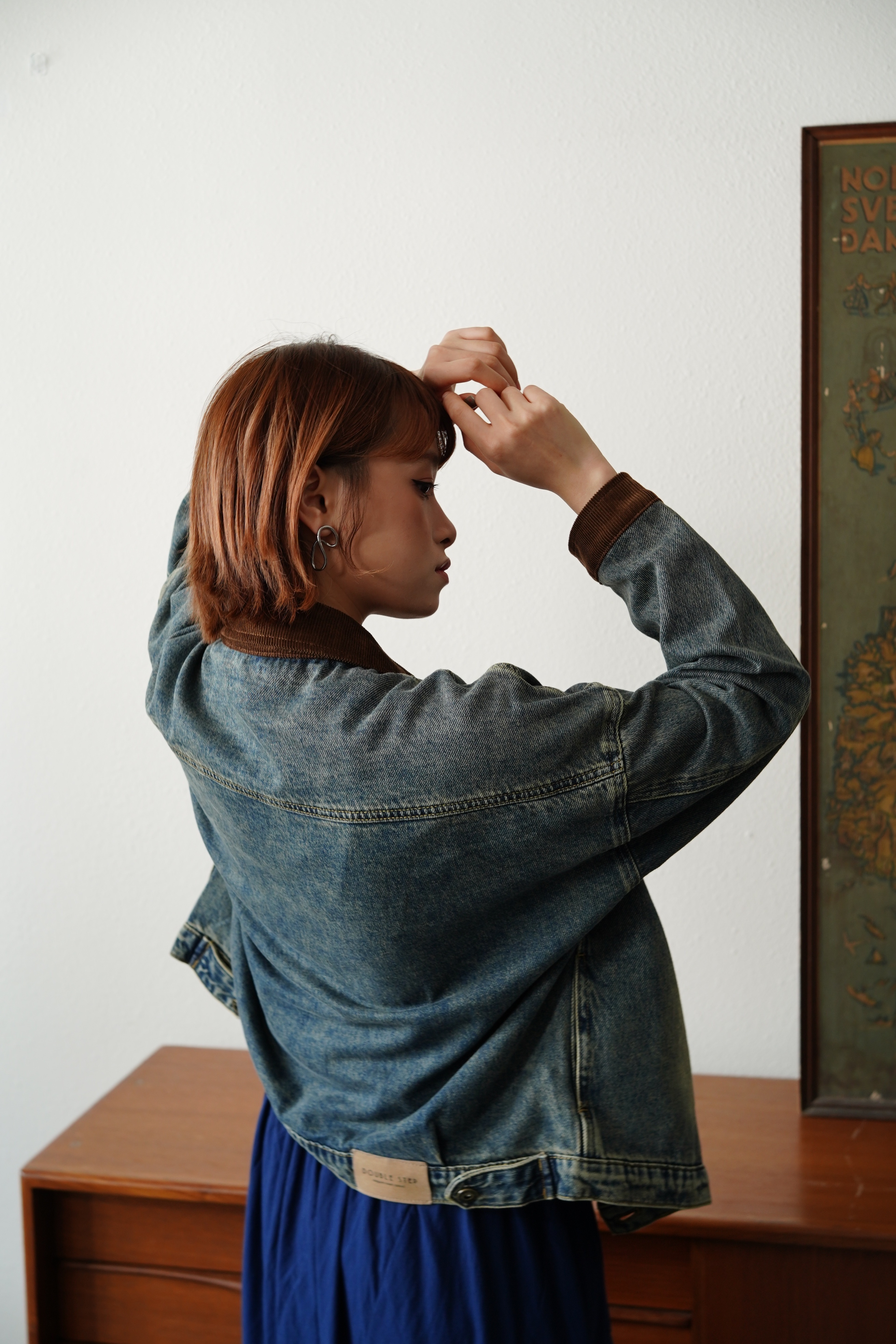 新價格 ！美式復古造舊牛仔褸 - JK43151