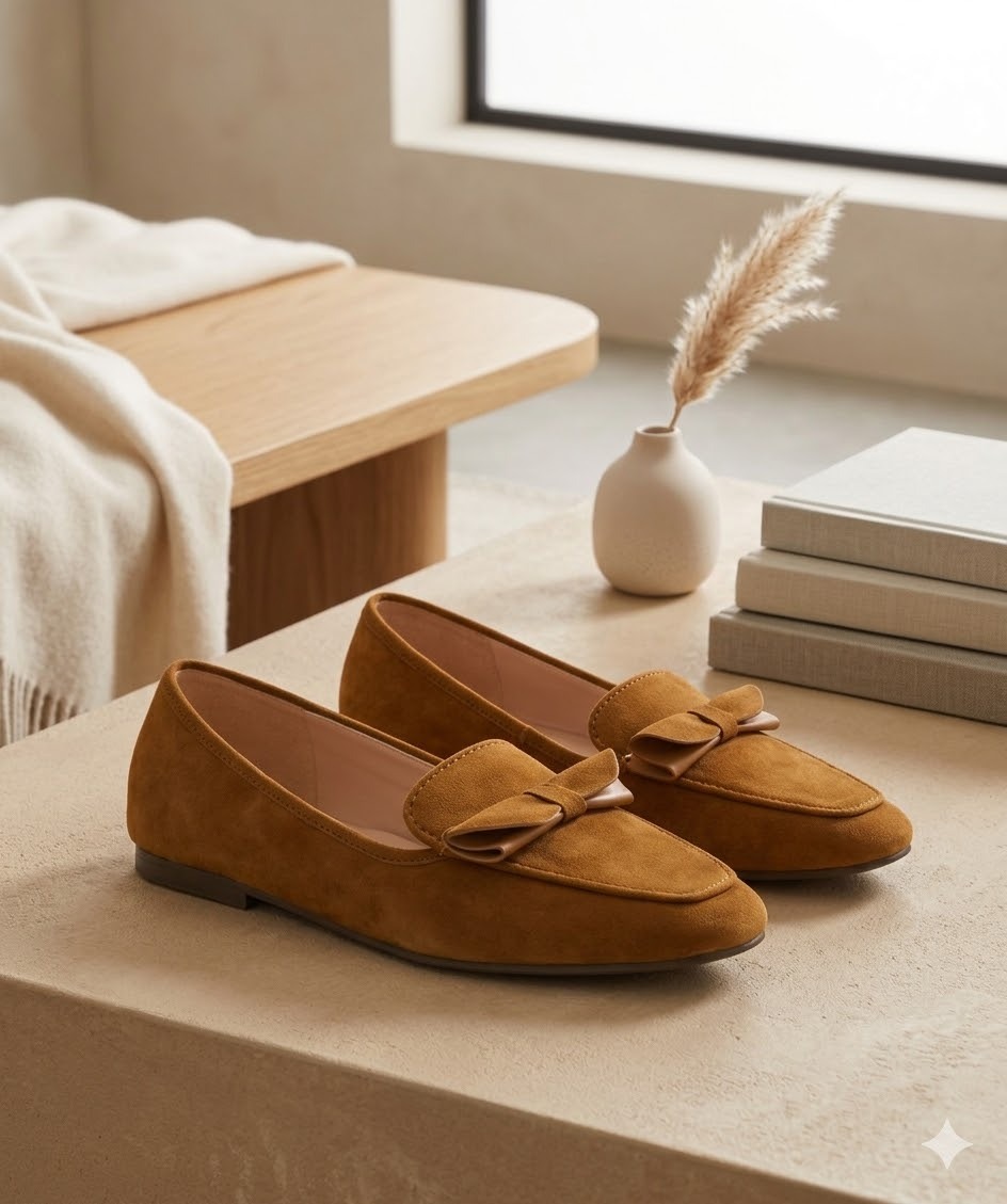 【預購】K031406 Cole Haan Payson Soft 蝴蝶結絨面革女裝樂福鞋