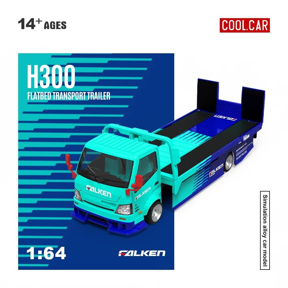 預訂:1/64 Cool Car Hino 300 Tow Truck Falken (CC647232 )