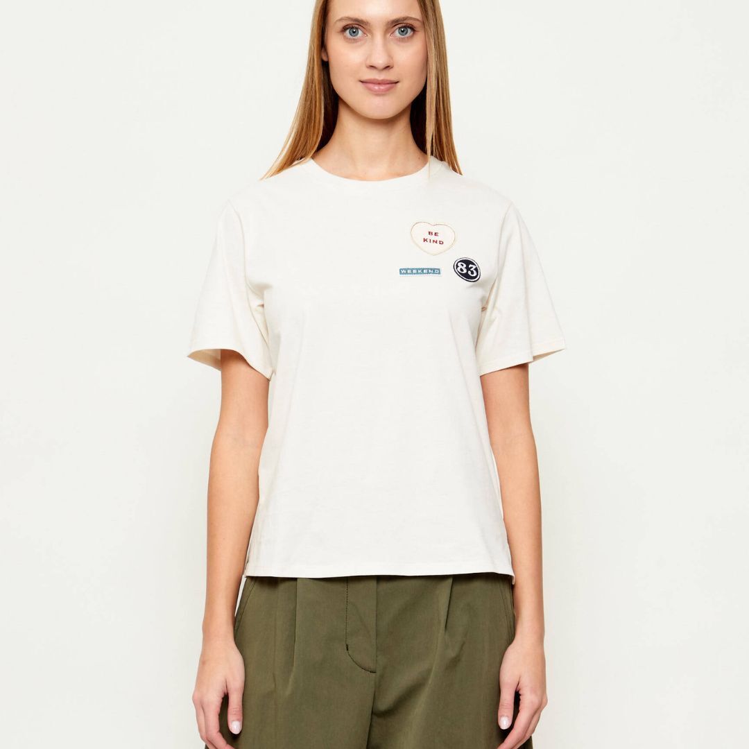 1FF0101-598 [MAX MARA WEEKEND] T-Shirt Wkdwest White (SS26) #2615971041600 WKDWEST-009 (C-EU-E)
