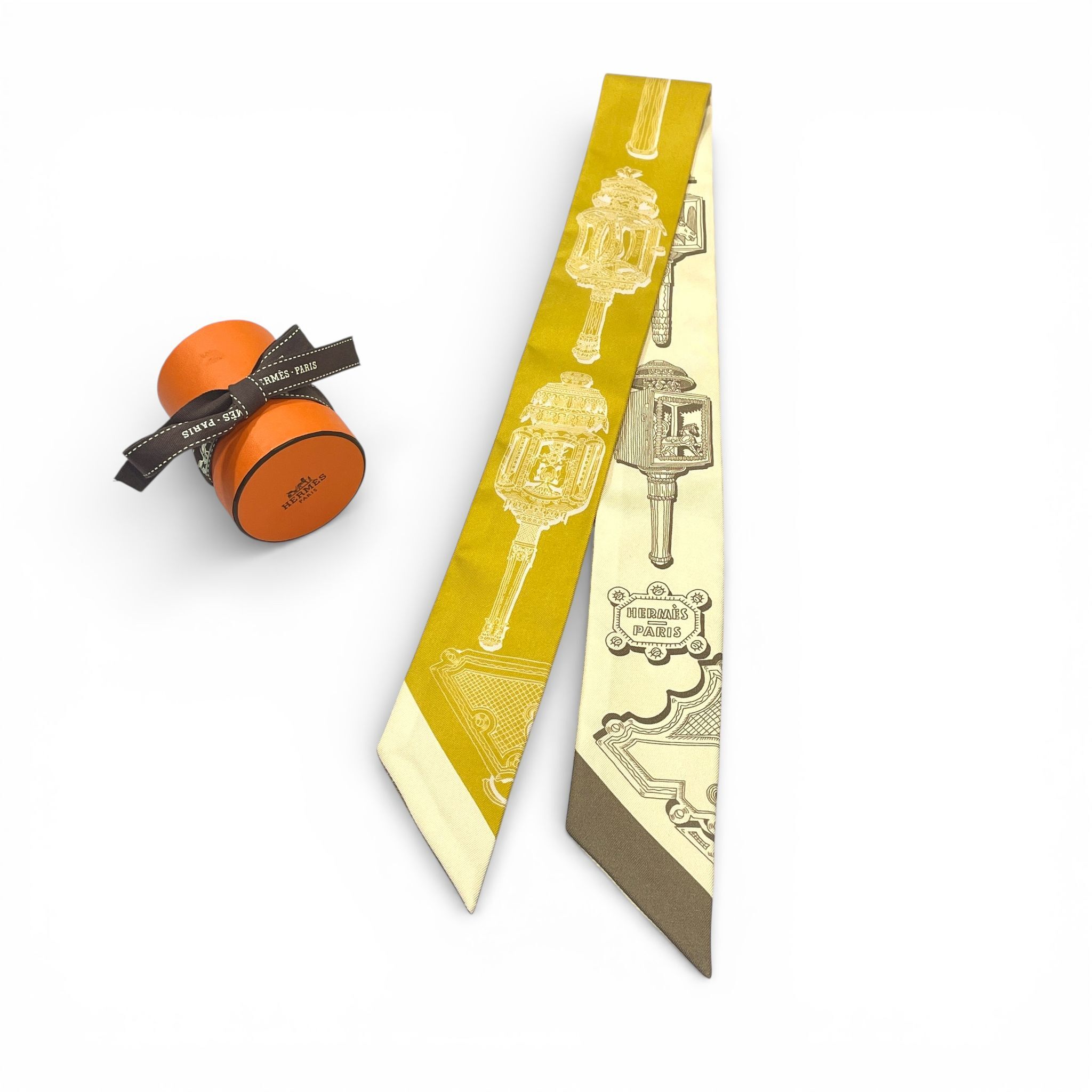 全新HERMES TWILLY香草色/黃色派/埃圖普派 Merveilleuses Lanternes Twilly #BRAND NEW #香榭站正品