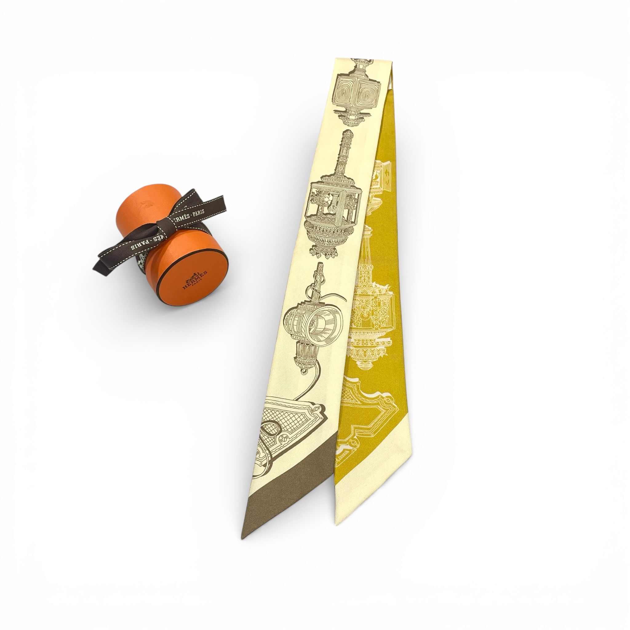 全新HERMES TWILLY香草色/黃色派/埃圖普派 Merveilleuses Lanternes Twilly #BRAND NEW #香榭站正品