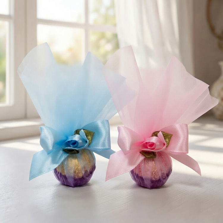 【織愛盛放】仙氣爆棚!籃色粉色單顆費列羅金莎喜糖,Blooming Romance Ferrero Rocher Wedding Favors,婚禮小物,桌上禮,謝客禮,二進禮,喜糖