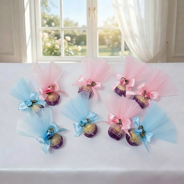 【織愛盛放】仙氣爆棚!藍色粉色單顆費列羅金莎喜糖,Blooming Romance Ferrero Rocher Wedding Favors,婚禮小物,桌上禮,謝客禮,二進禮,喜糖