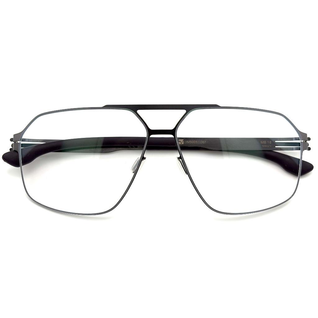 【ic! berlin】MB 18 Aubergine-59mm光學眼鏡(IM5005 067)#賓士聯名款