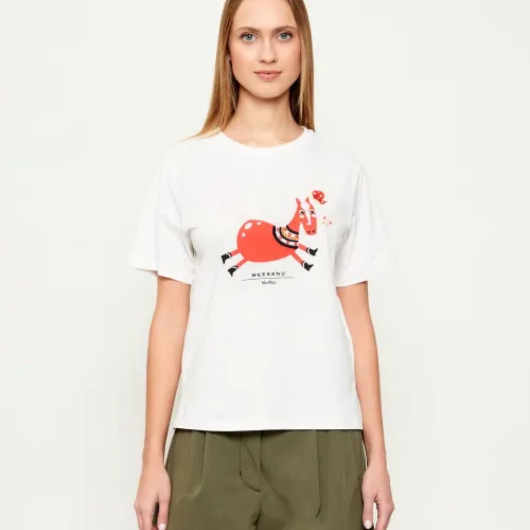 1FF0101-596 [MAX MARA WEEKEND] T-Shirt Wkdwest White (SS26) #2615971041600 WKDWEST-003 (C-EU-E)
