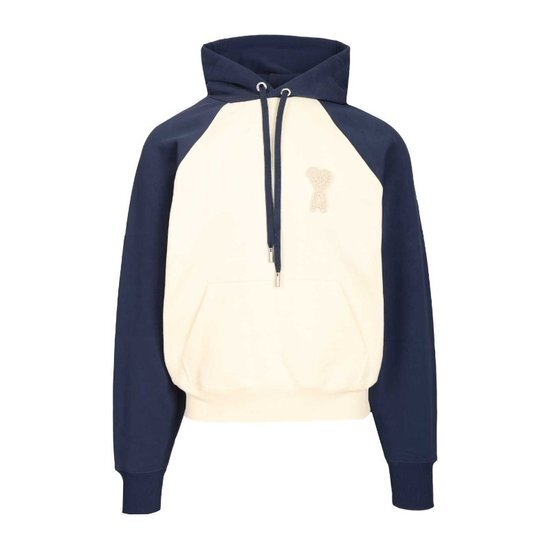 1FF0101-439 [AMI PARIS] Ami De Coeur Cotton Hoodie White (SS26) #USW782.U747.A027 (C-EU-E)