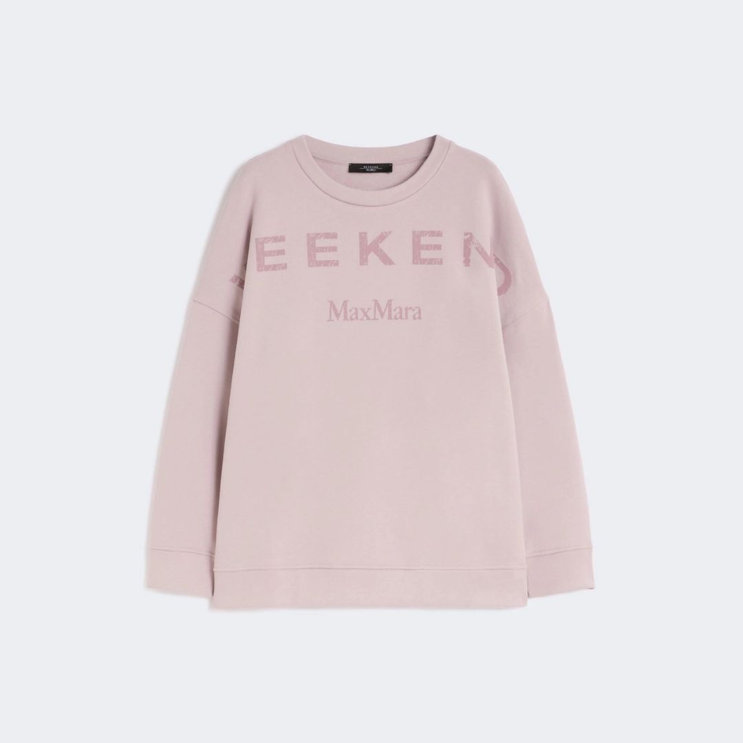 1FF0101-595 [MAX MARA WEEKEND] Cotton Crew-Neck Sweatshirt Lilac (SS26) #2615921041600 WKDGOMMOSO-004 (C-EU-E)