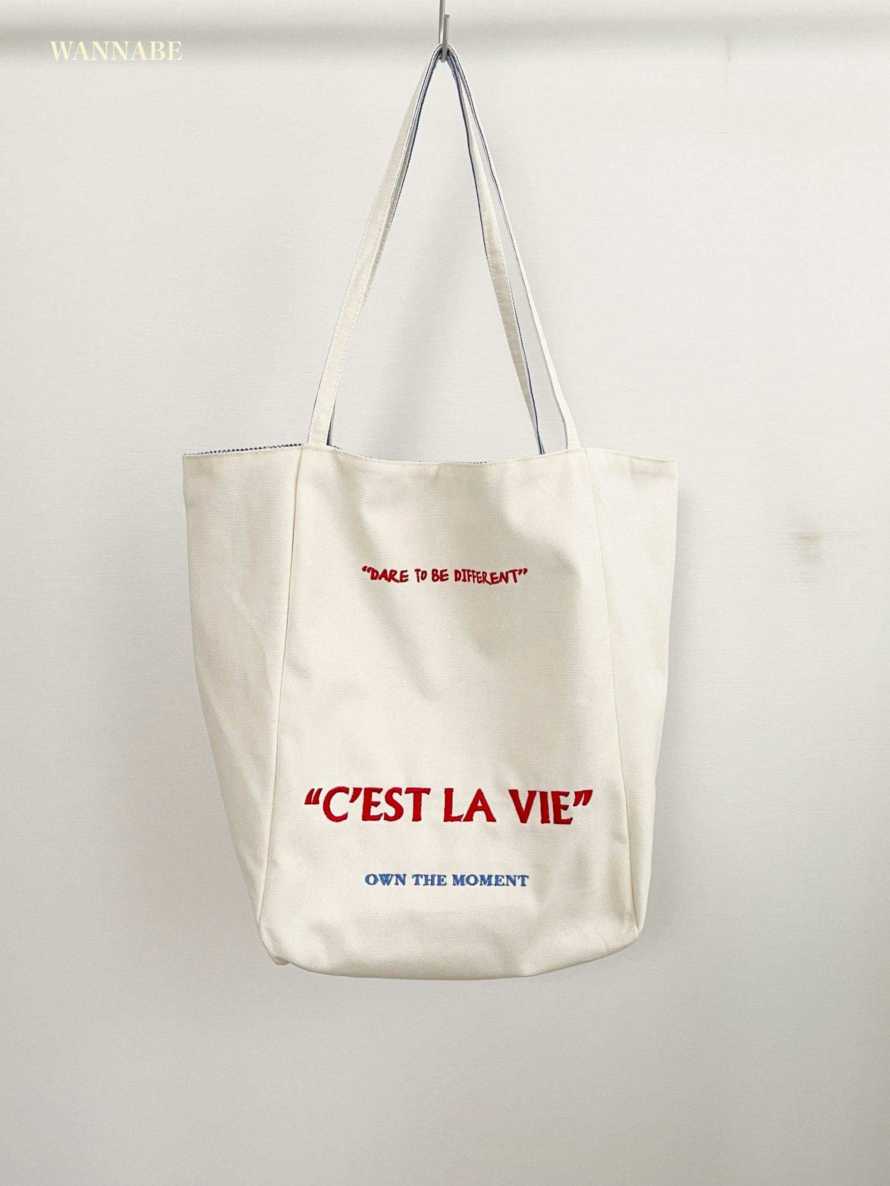 T416-刺繡字母雙面帆布包