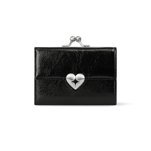 Fennec｜CRINKLE HEARTY FRAME WALLET