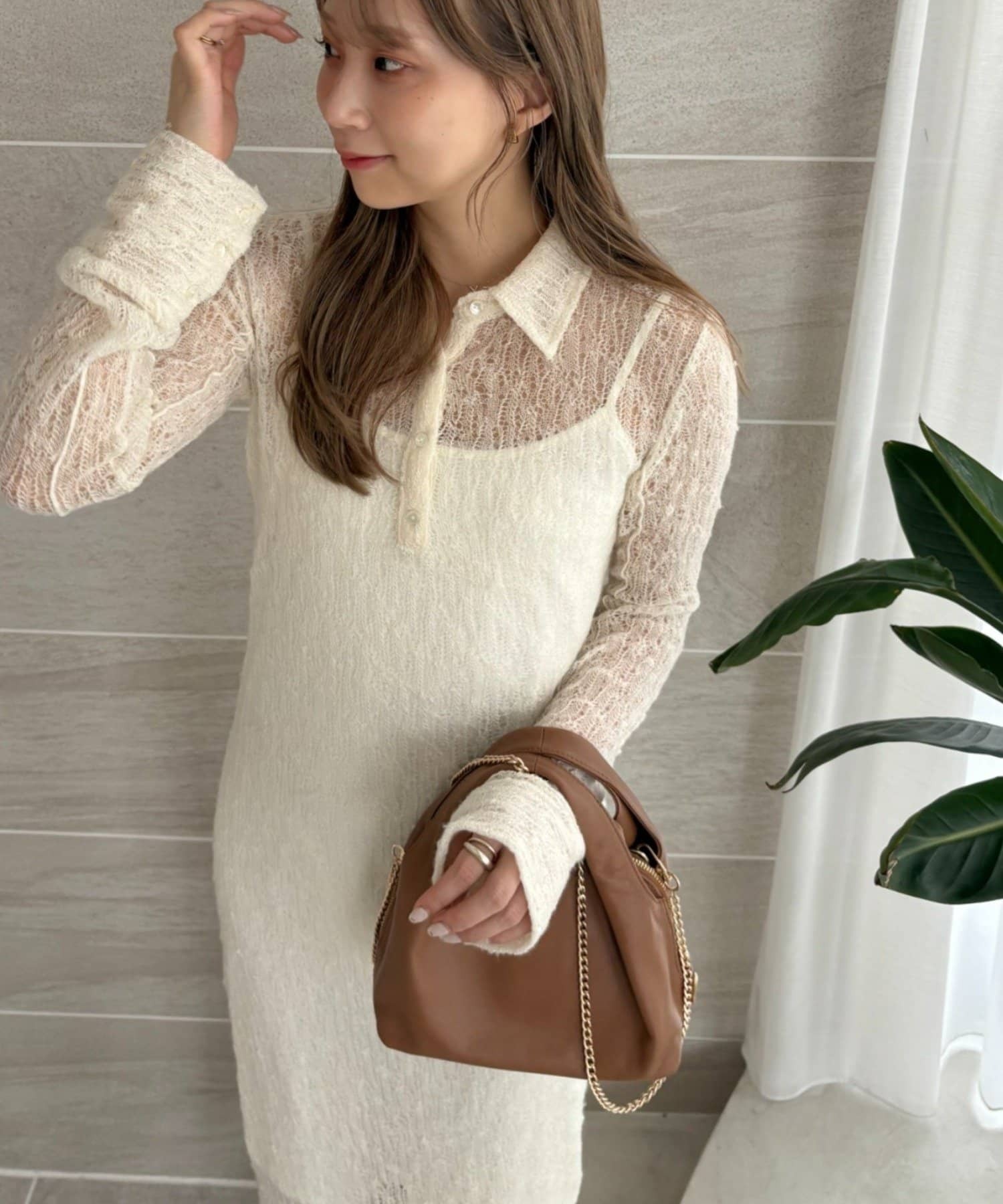 [預購] gemeil 多層鍊帶真皮肩背包 預約4月底出貨