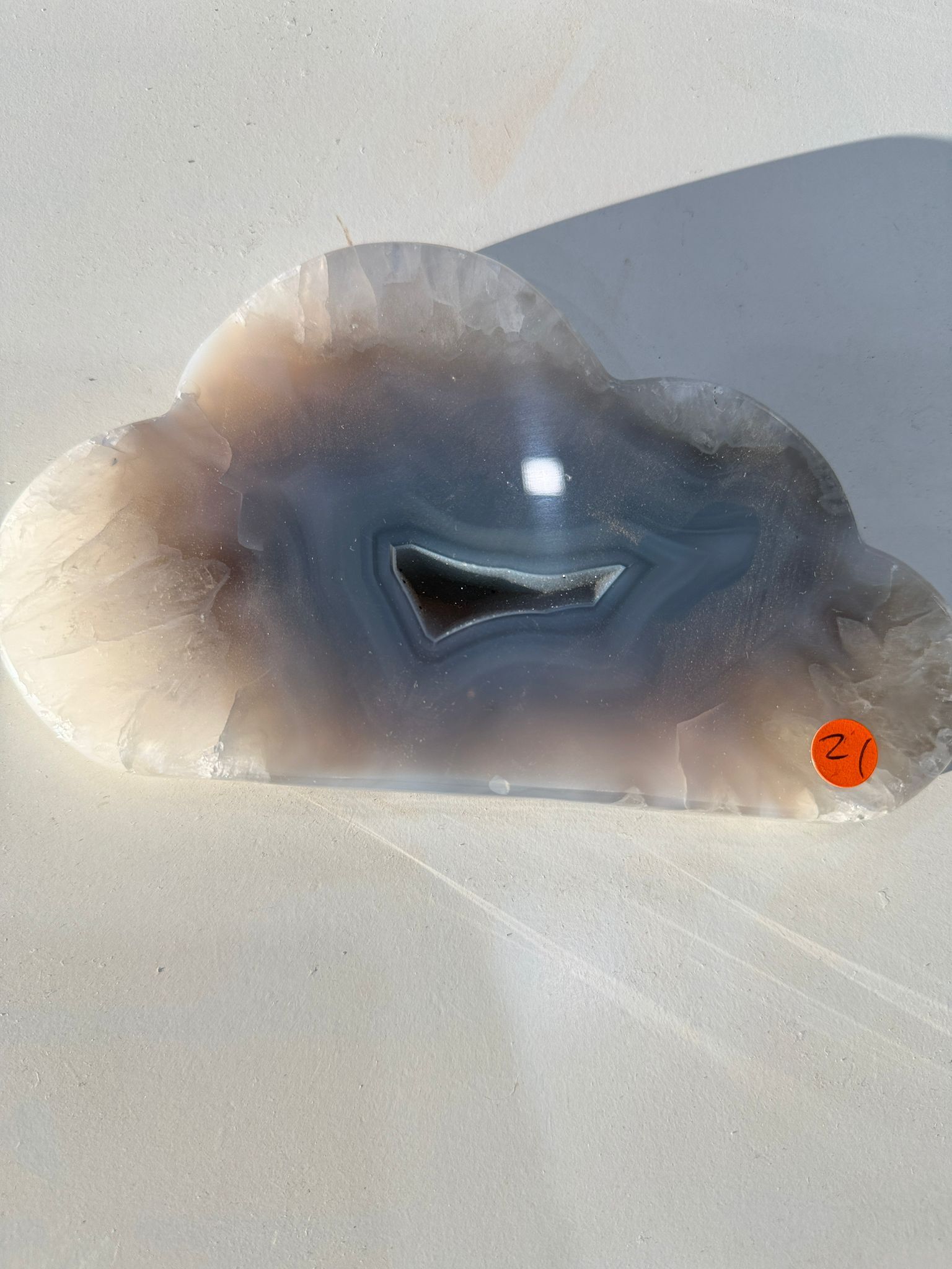 WN275 CD21 SS級瑪瑙雲朵晶洞