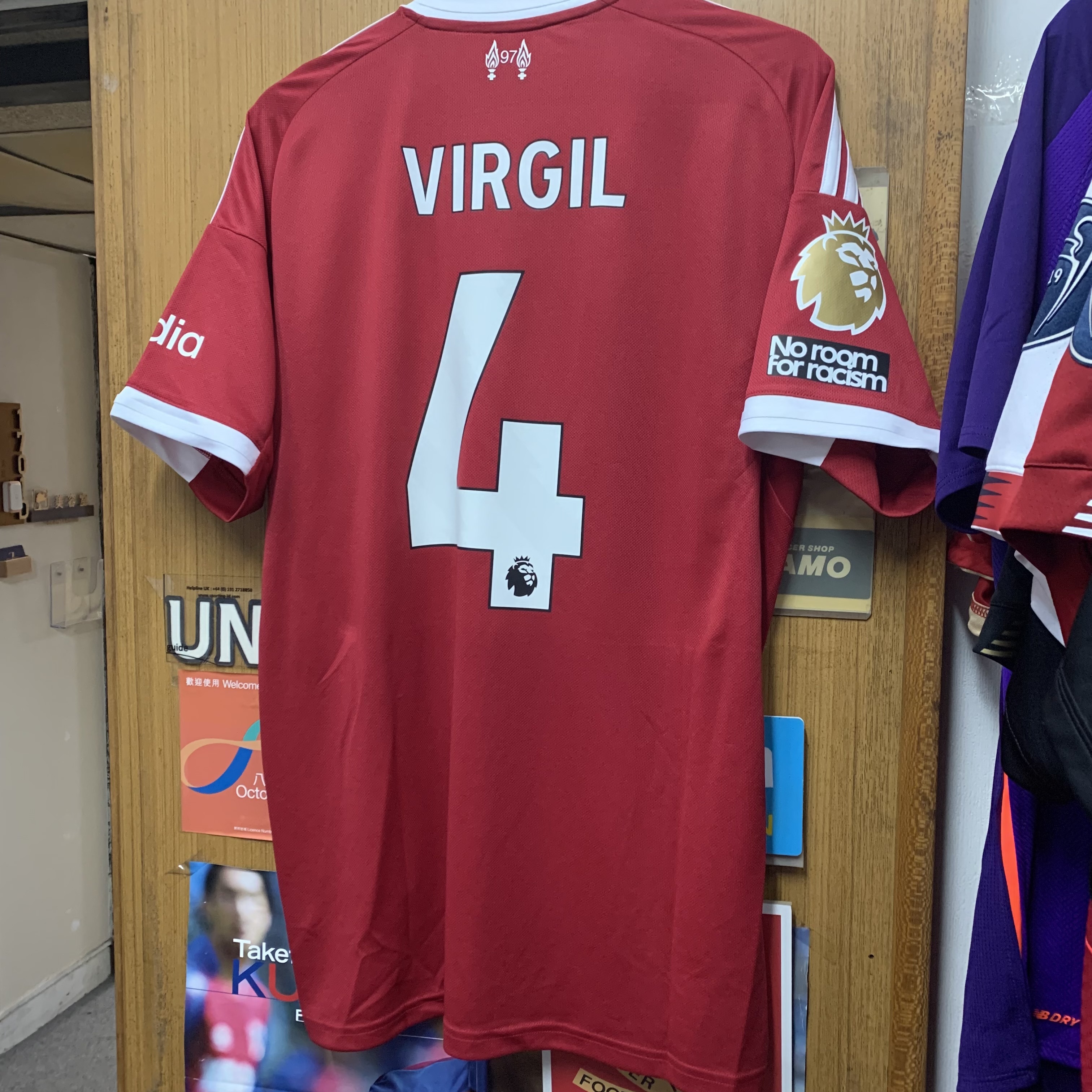 2025 Liverpool Home Shirt with EPL Nameset & Patch