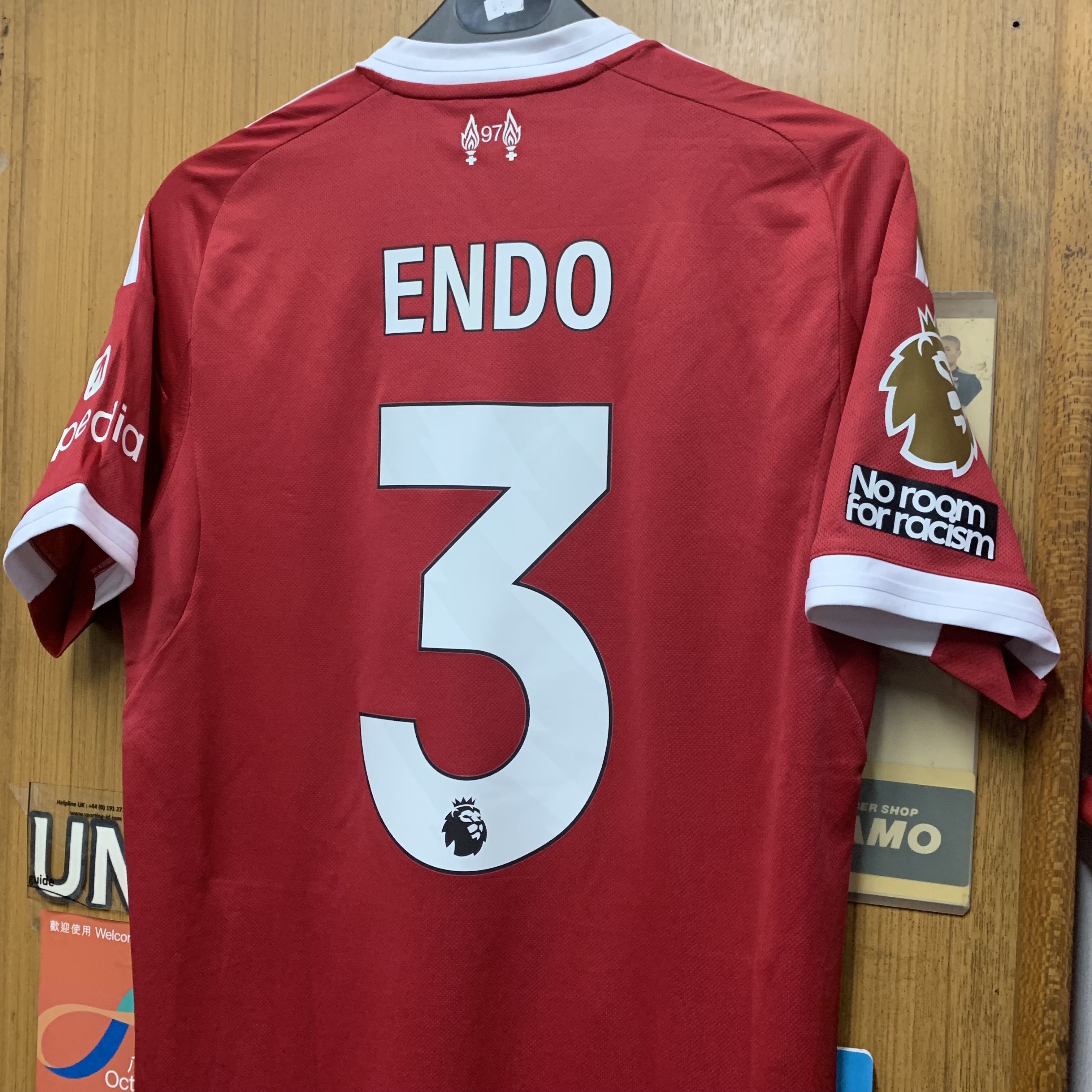 2025 Liverpool Home Shirt with EPL Nameset & Patch