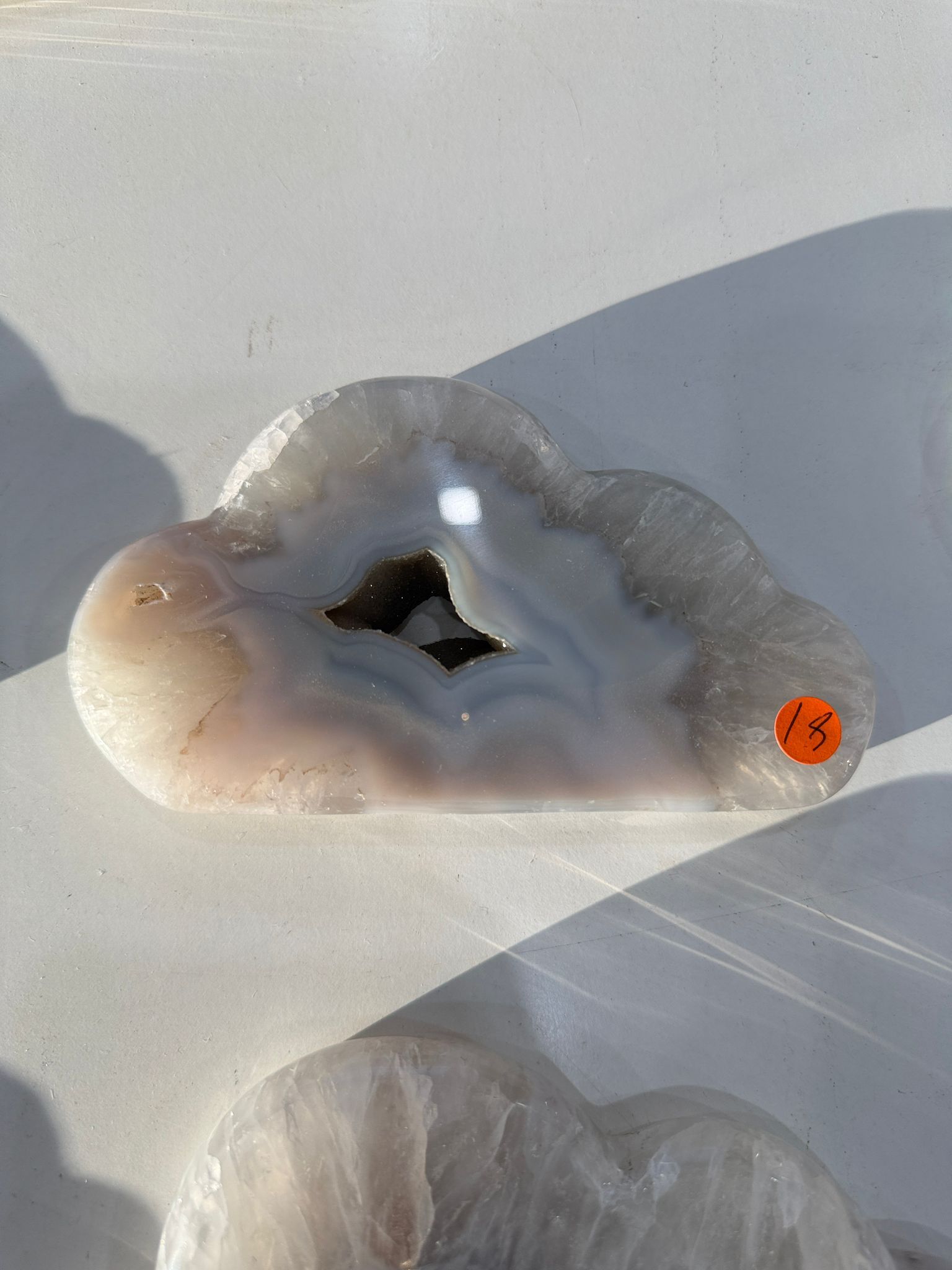 WN273 CD19 SS級瑪瑙雲朵晶洞