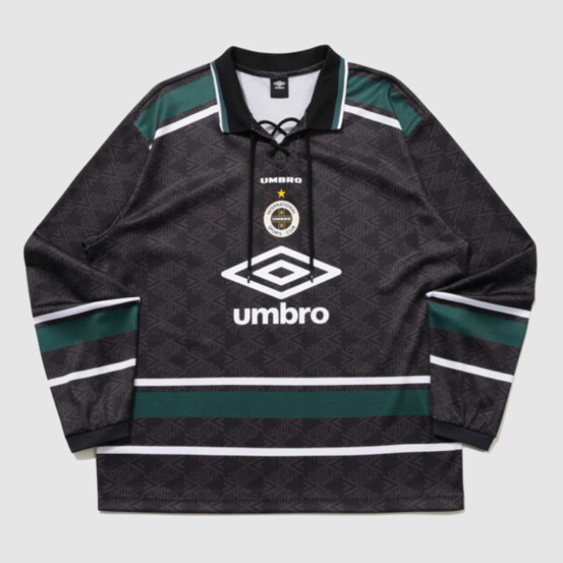 【代購】UMBRO Lace-Up Mesh 綁帶網布長袖上衣