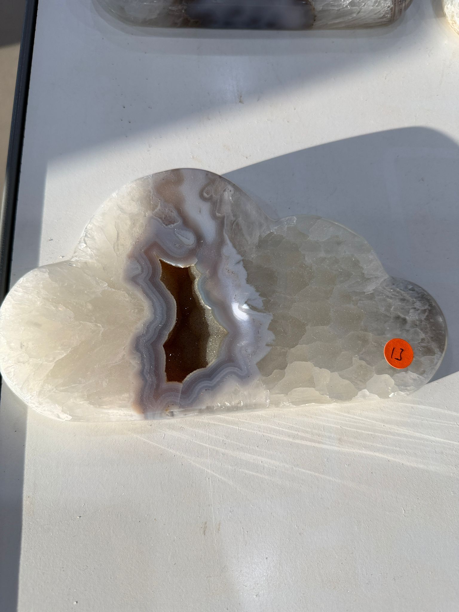 WN267 CD13 SS級瑪瑙雲朵晶洞