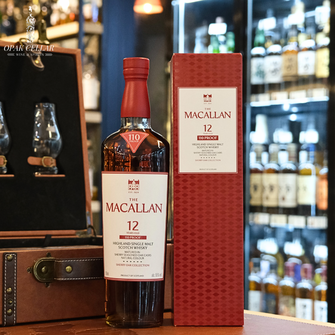 Macallan 110 Proof Sherry Oak Cask 12 Year Old Single M