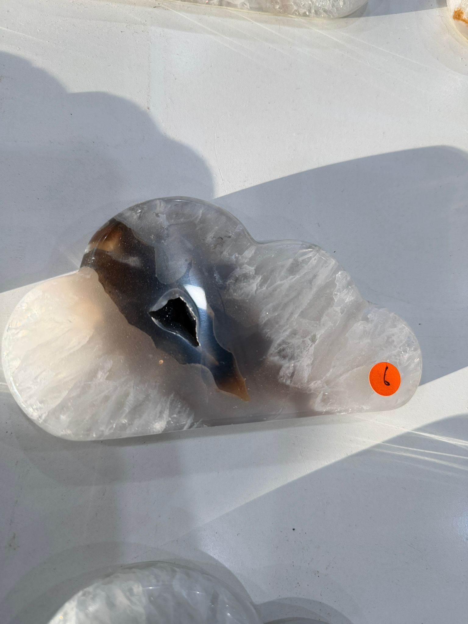 WN260 CD6 SS級瑪瑙雲朵晶洞